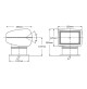 Marine Xenon Light - Hardcover control  - 100 Watt - White Casing - Emmitt Color: White - 12 Volts - WK-W100XH12V -AZLED